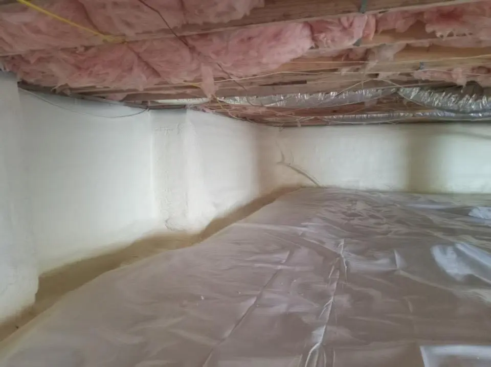 Crawl space encapsulation with closed-cell spray foam for Roof Maintenance in Sabattus